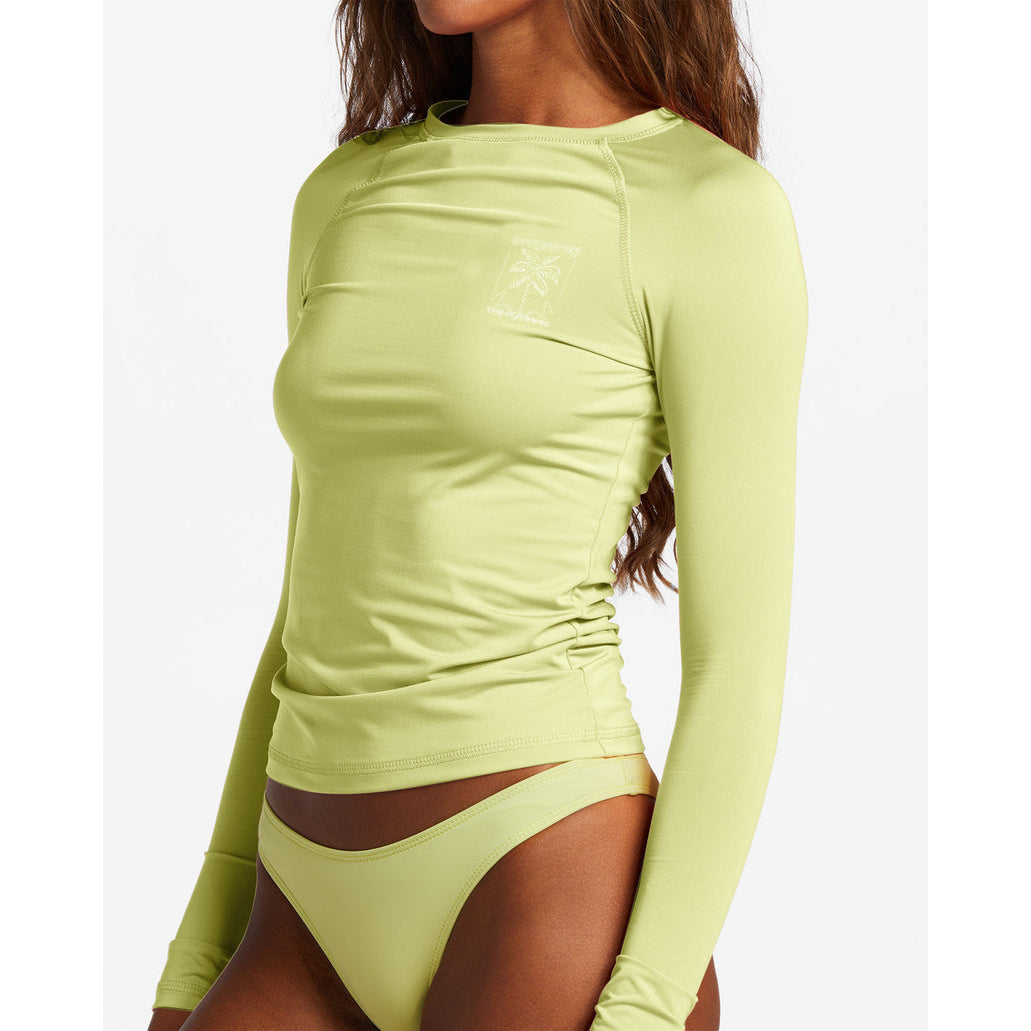 Billabong - Sol Searcher Long Sleeve UPF 50 Rashguard - Light Lime
