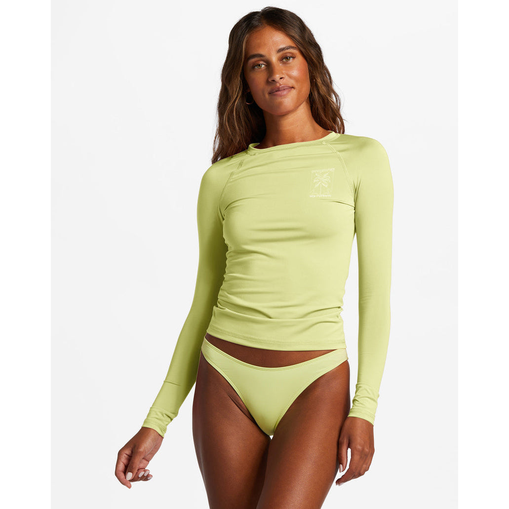 Billabong - Sol Searcher Long Sleeve UPF 50 Rashguard - Light Lime