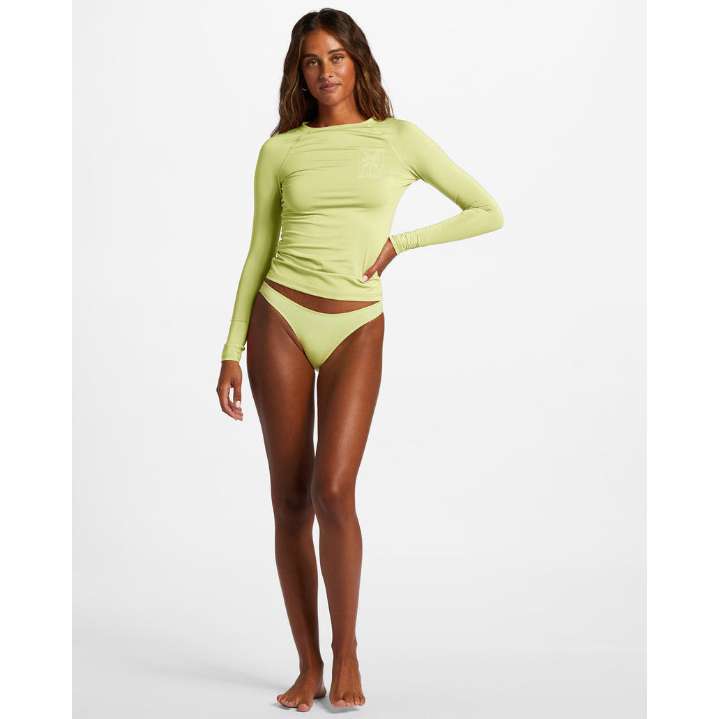 Billabong - Sol Searcher Long Sleeve UPF 50 Rashguard - Light Lime