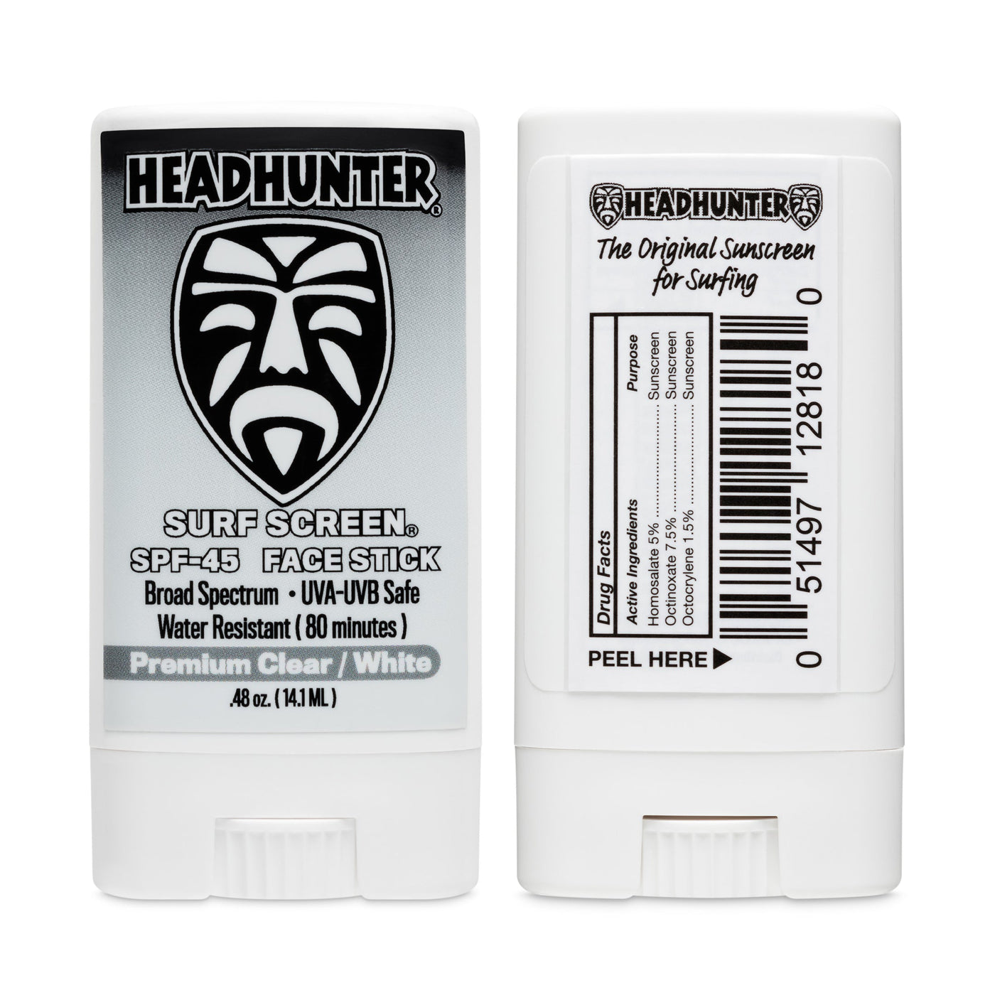 Sunscreen - Headhunter SPF 45 Clear Face Stick
