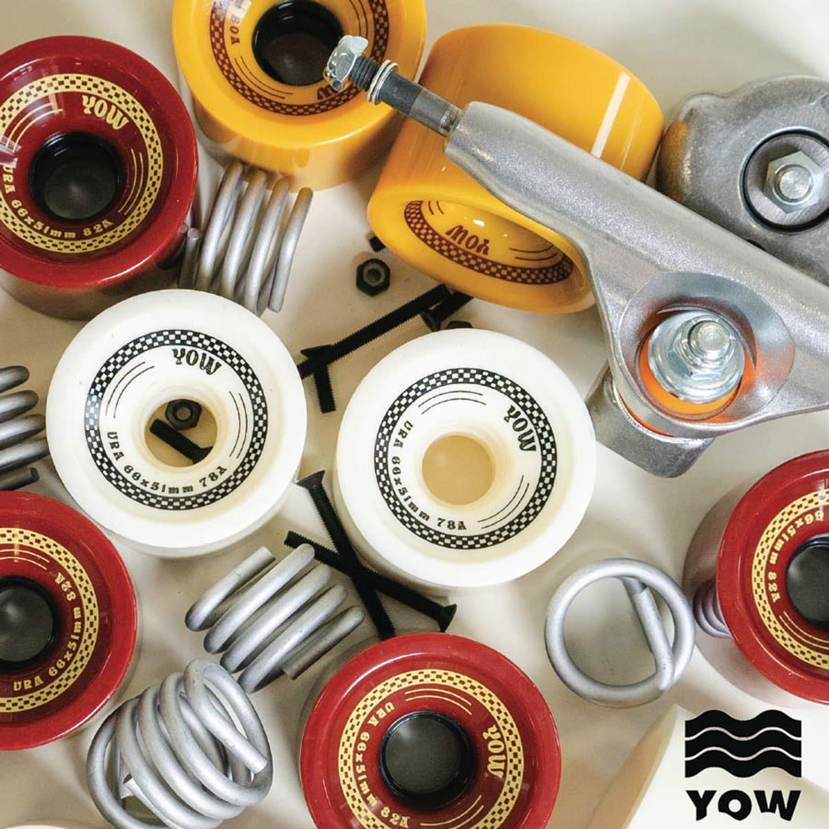 YOW Ura WHEEL PACK 66mm x 51mm Ketchup 82a
