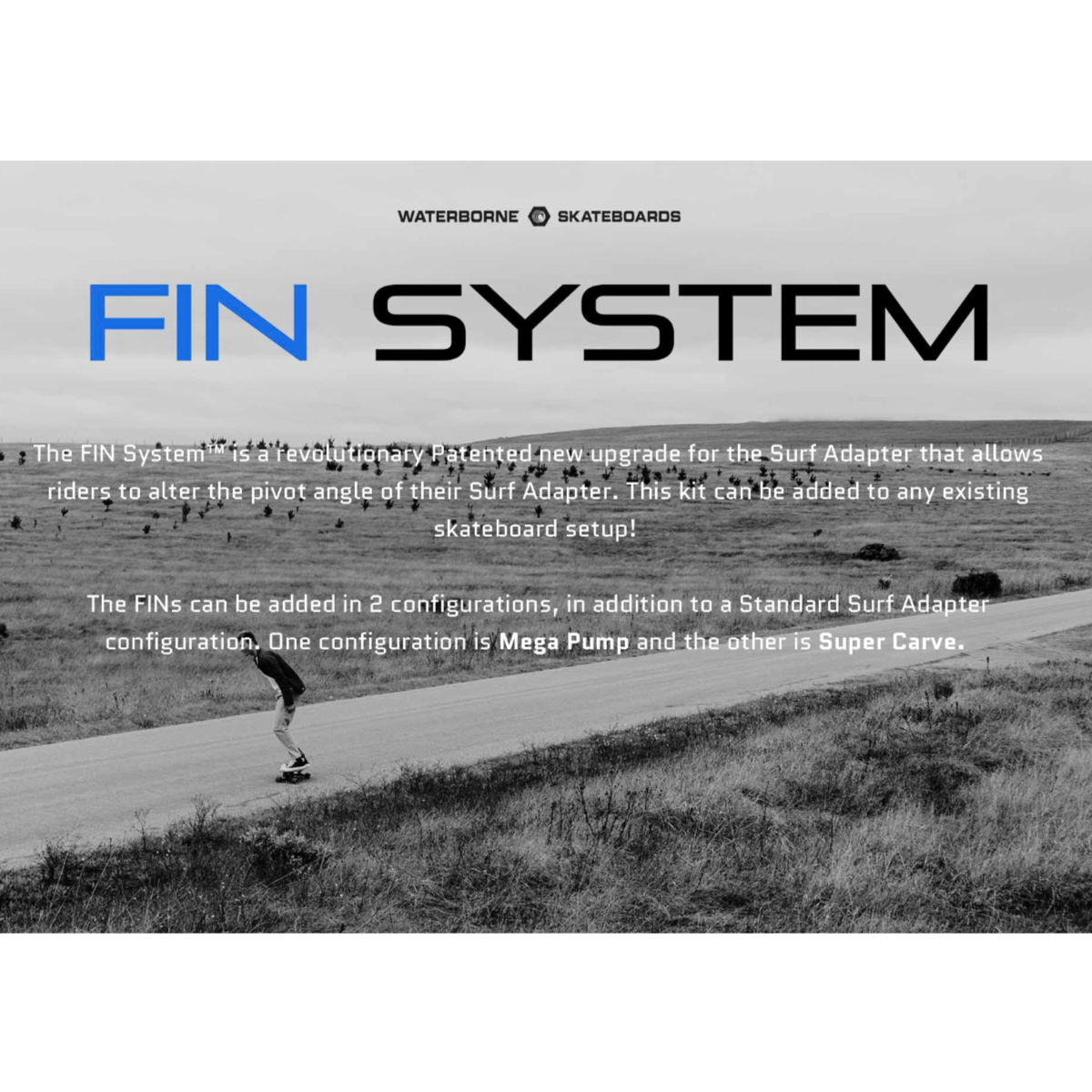 WATERBORNE SKATEBOARDS - Surf and Rail Adapter Fin System