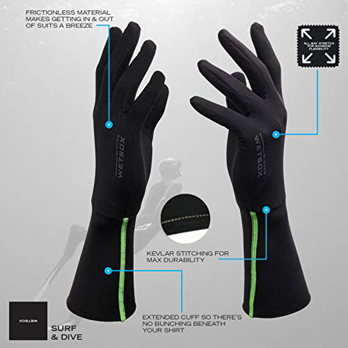 Wetsox WORN/WETSOX – Frictionless Gloves