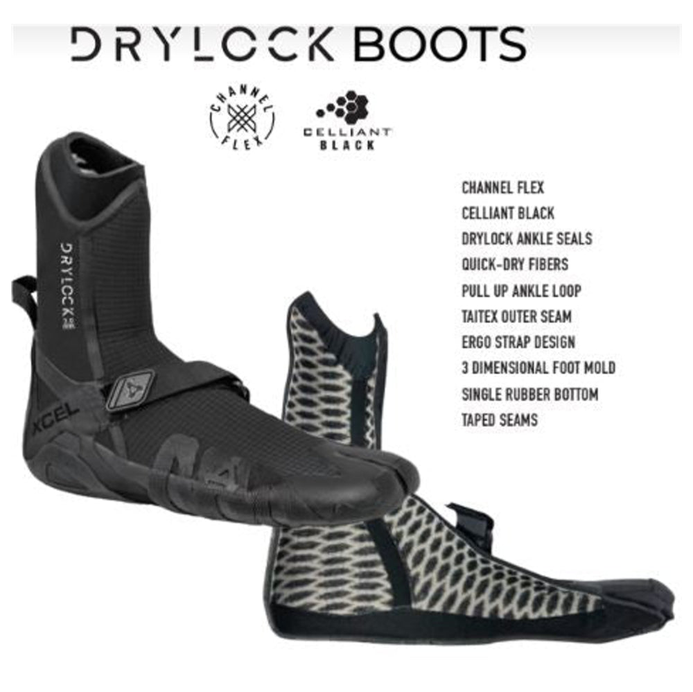 Booties 7mm XCEL Drylock Round Toe