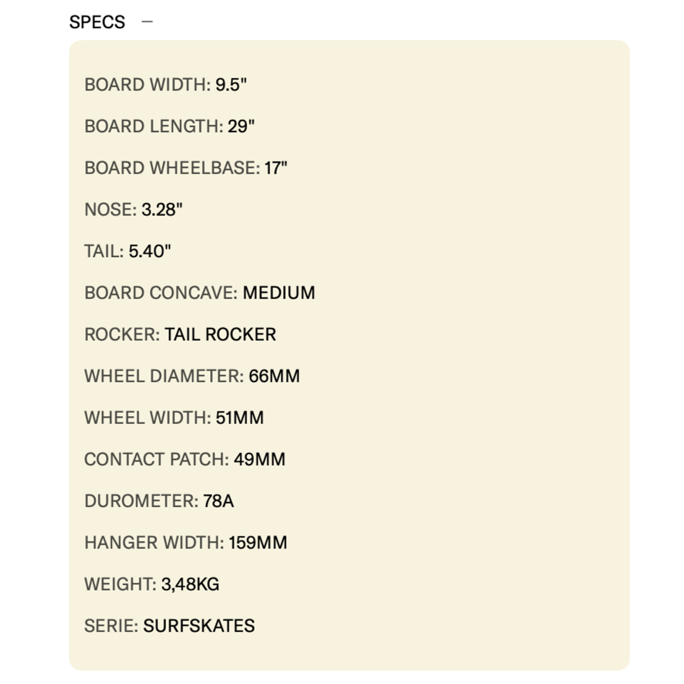 YOW Hossegor 29" Surfskate - Grom Series