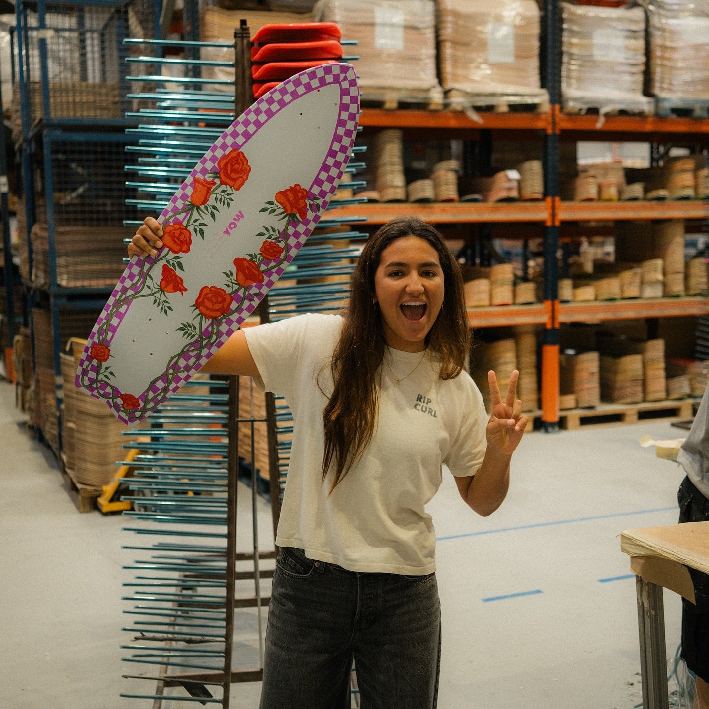 YOW Sophia Medina Roses Fish 32.5" Surfskate