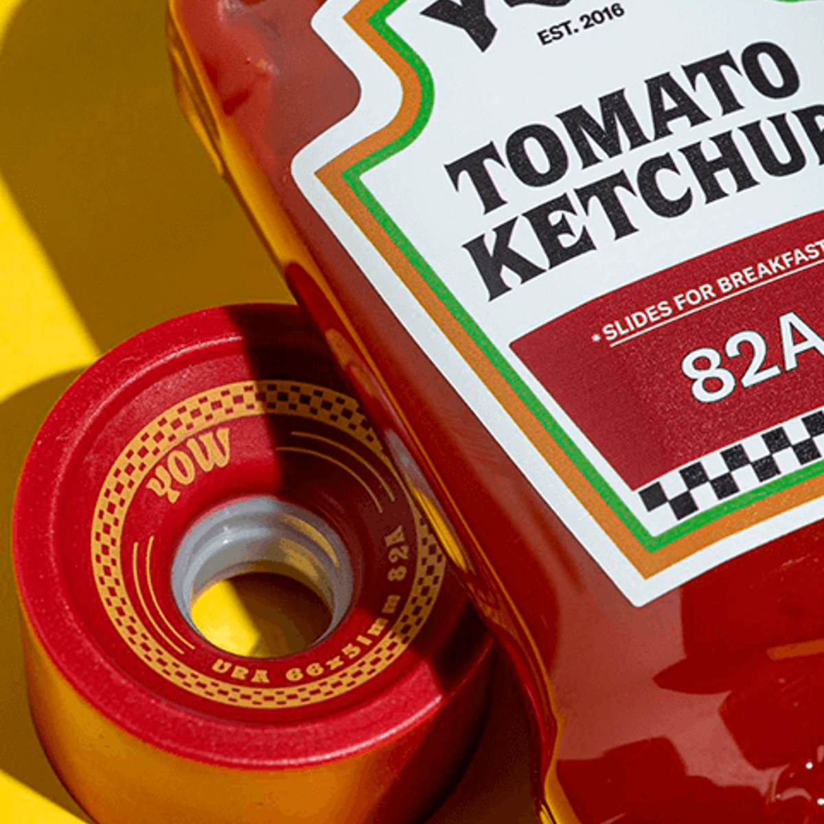 YOW Ura WHEEL PACK 66mm x 51mm Ketchup 82a