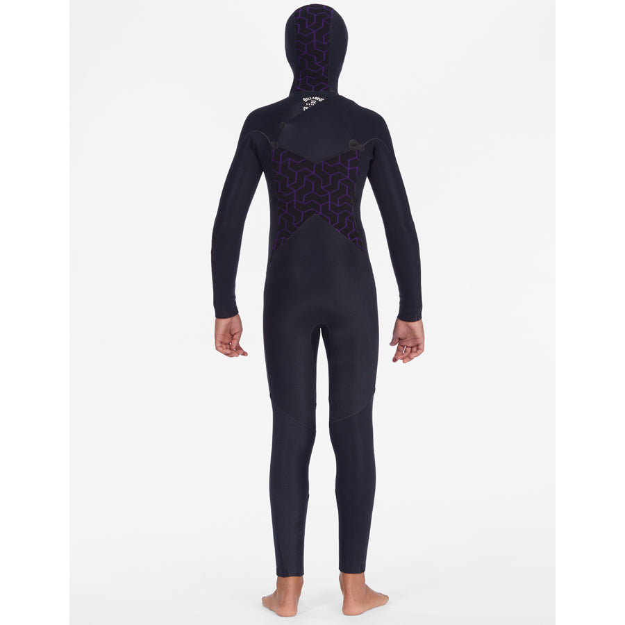 5/4 Youth / Boys Billabong Absolute Hooded Full Wetsuit (Black/Brown) **1-2 WEEKS 🚚**
