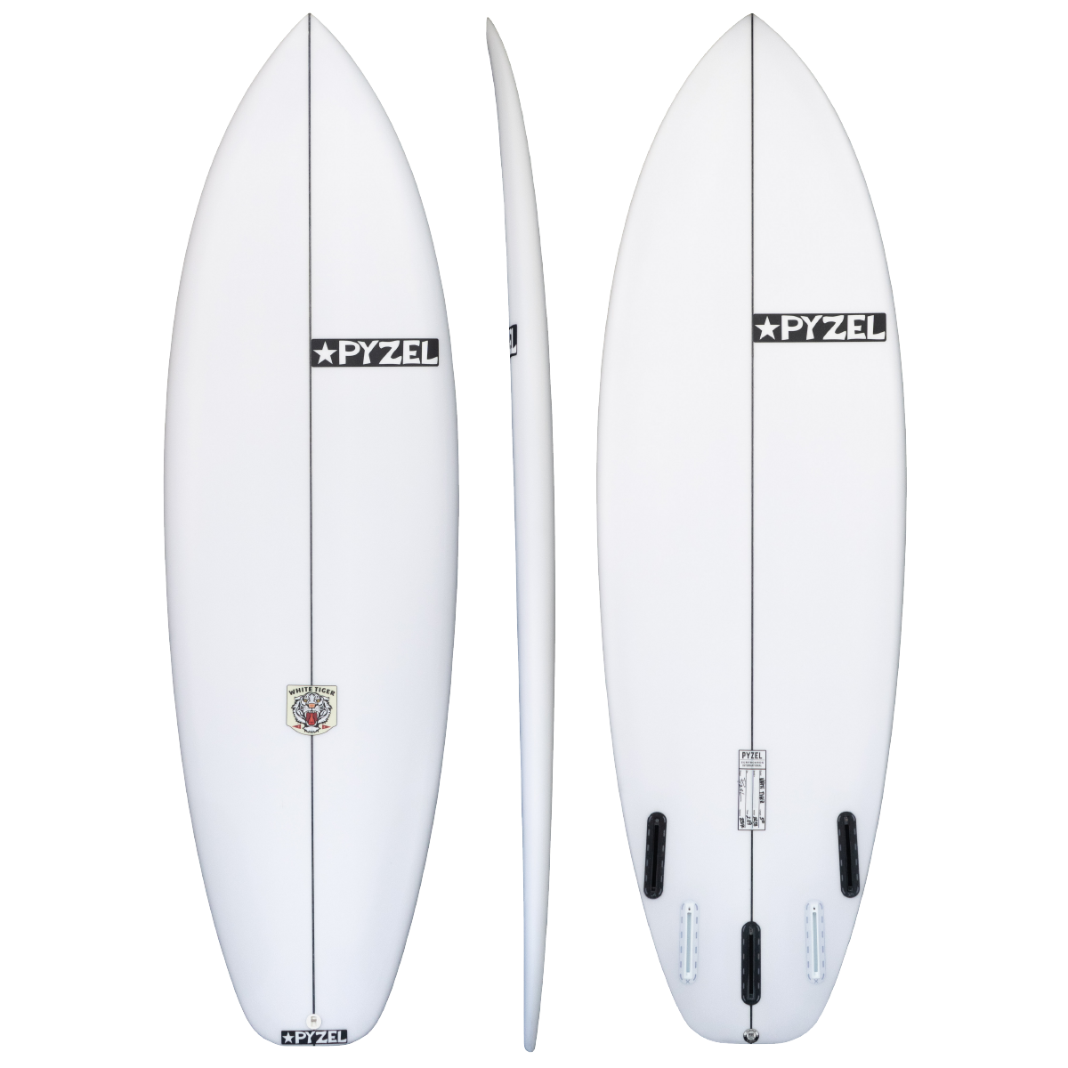 Pyzel - White Tiger 5' 9" - 5 Fin Futures