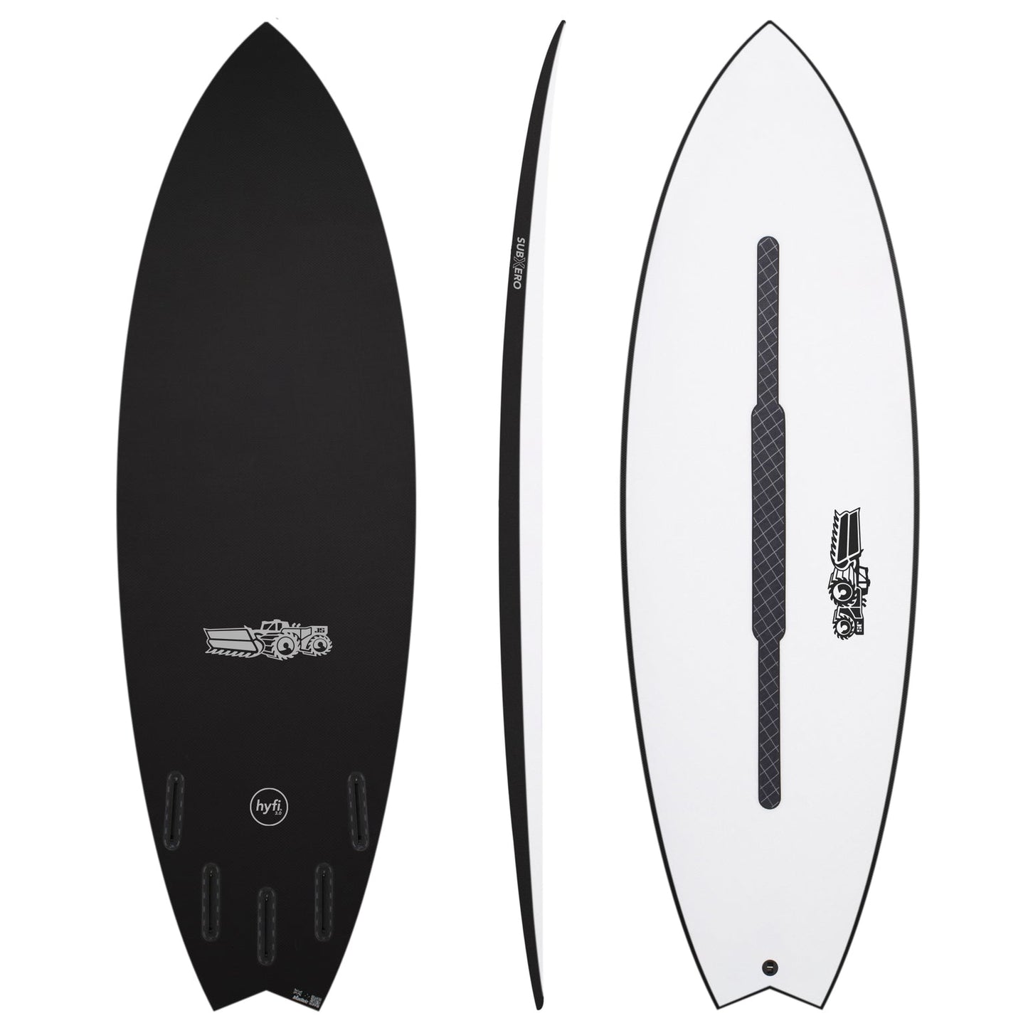 JS Industries - Sub Xero 5'7 HYFI 3.0 Swallow Futures X5 Fins