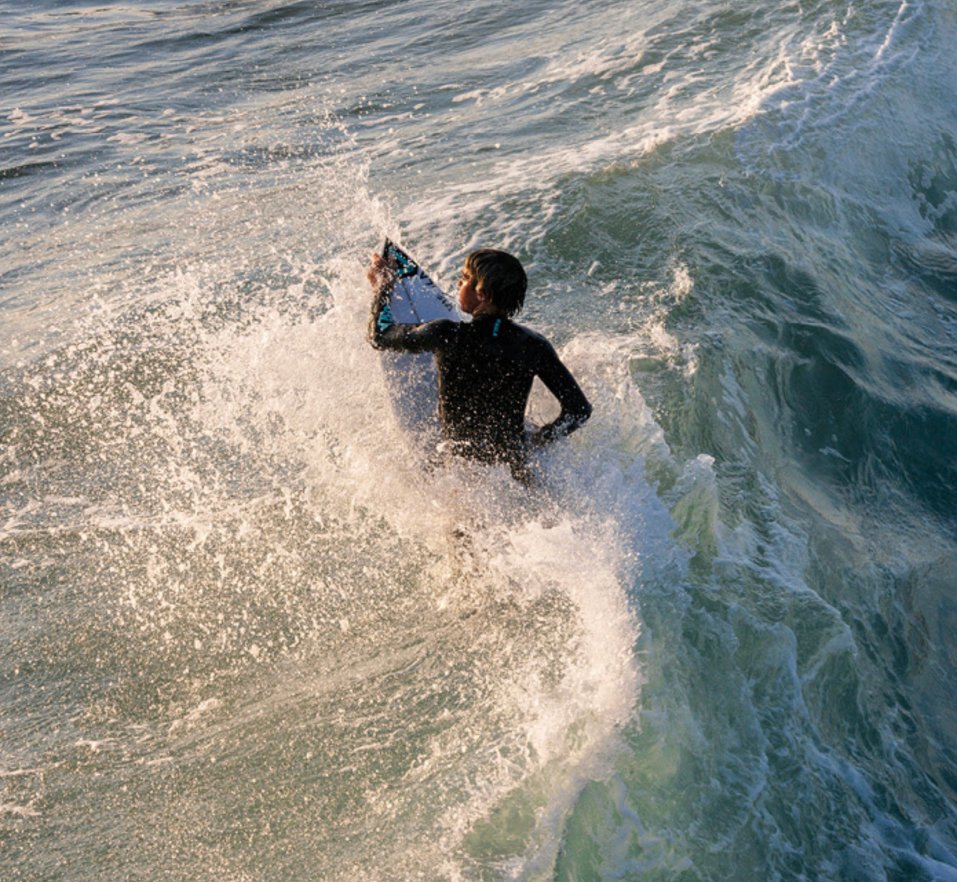 4/3 Youth Vissla 7 Seas Boys Raditude Chest Zip - Gun Metal