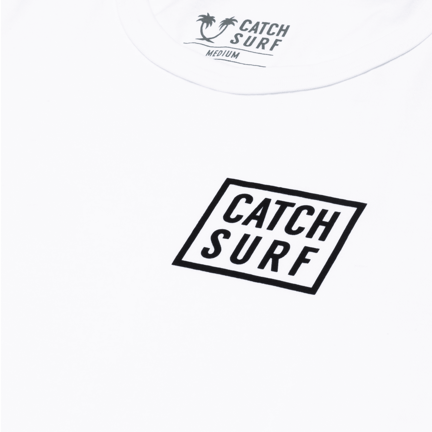 Long Sleeve T-Shirt - Catch Surf - Stacked LS Tee - White