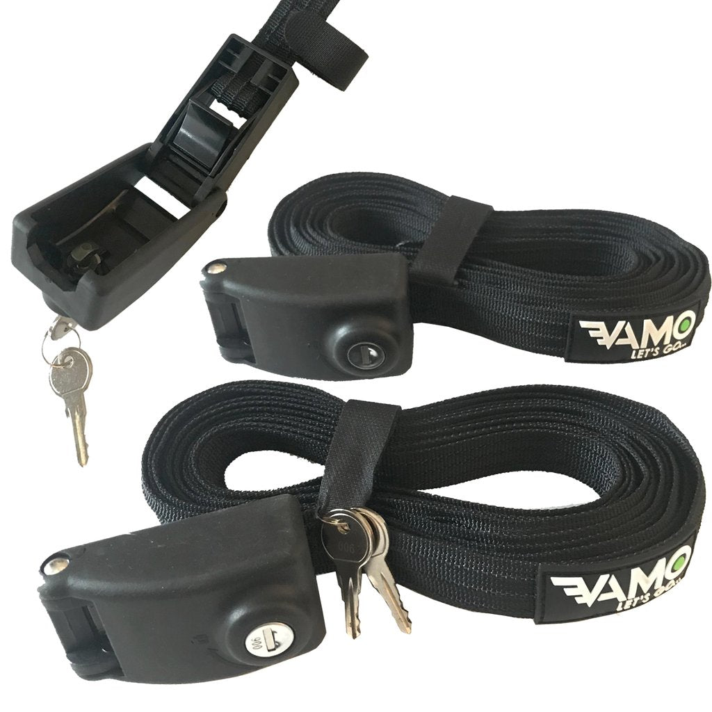 
                  
                    Tie Downs / Straps - Vamo 14' Locking Tie Down Straps with Interwoven Braided Steel Cables
                  
                