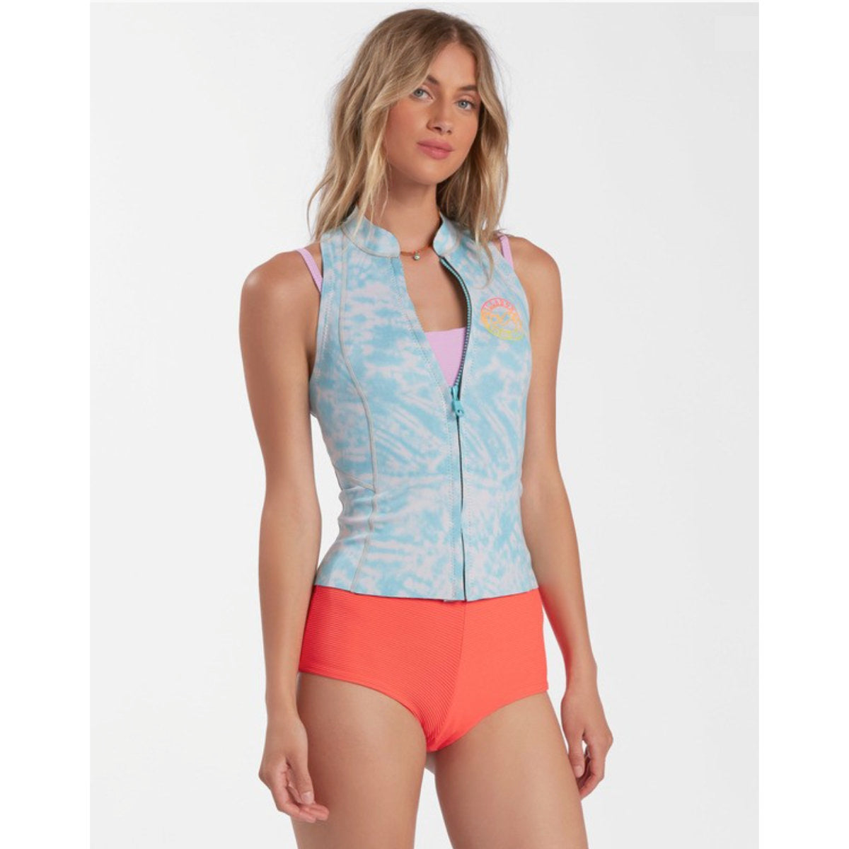 1mm Women's Billabong Salty Daze Wetsuit Vest ISLAND BLUE NEO