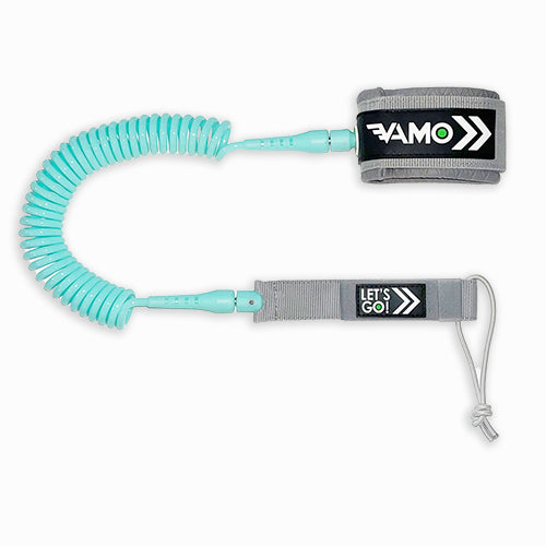 Leashes - Vamo 10' Full Coiled leash - Surf Ontario