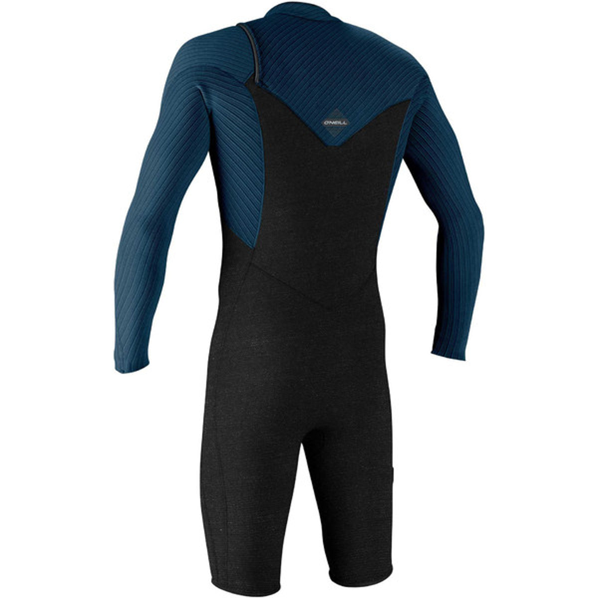 2mm Mens O'Neill HYPERFREAK Chest Zip Long Sleeve Springsuit - HH8 Gunmetal/Cadet Blue