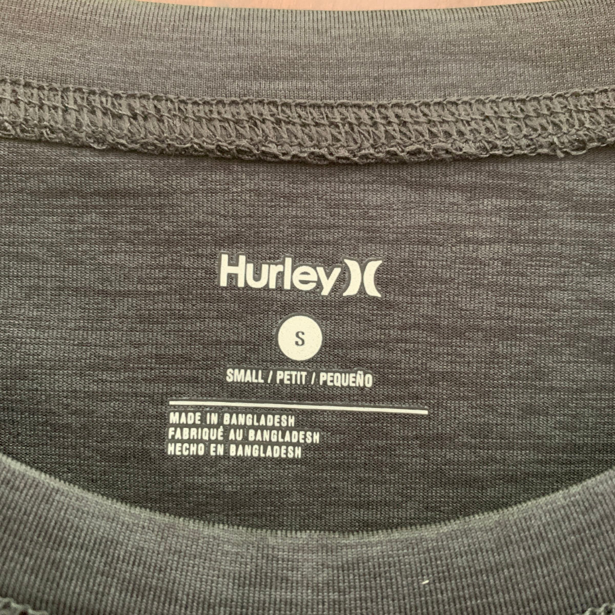 Men's Rashies - Hurley Black Heather Traditional - Short Sleeve