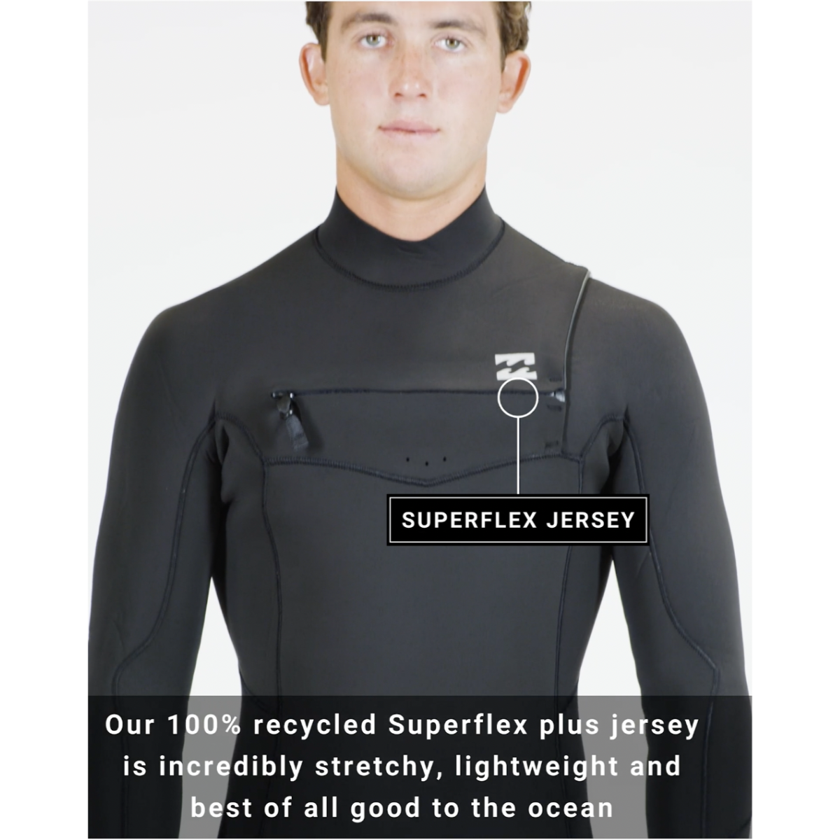 4/3 Mens Billabong Absolute Plus Chest Zip Full Wetsuit