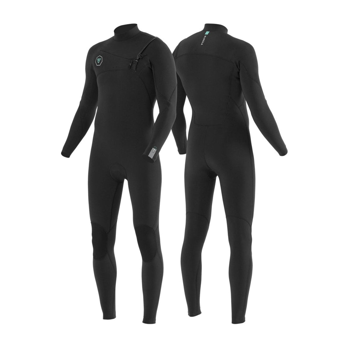 4/3 Mens Vissla 7 Seas FULL Chest Zip - Black