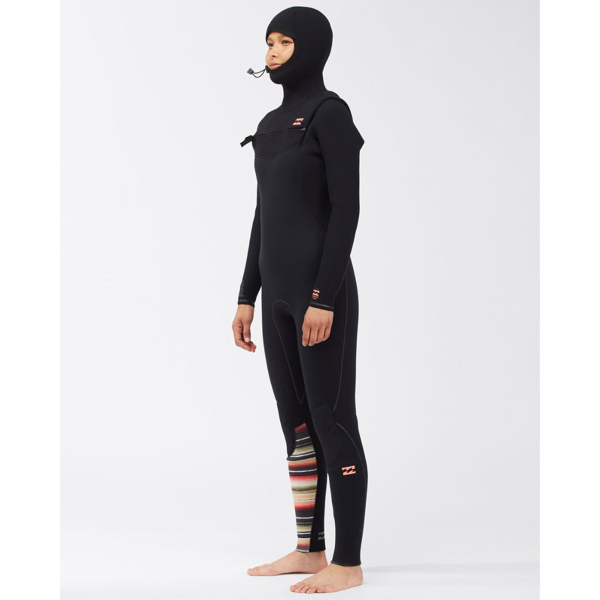 5/4 Women's Billabong Furnace Comp Series Zip Hooded Fullsuit - SERAPE