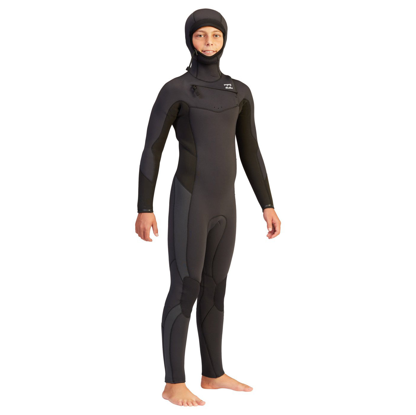 5/4 Boys' Absolute Hooded Full Wetsuit