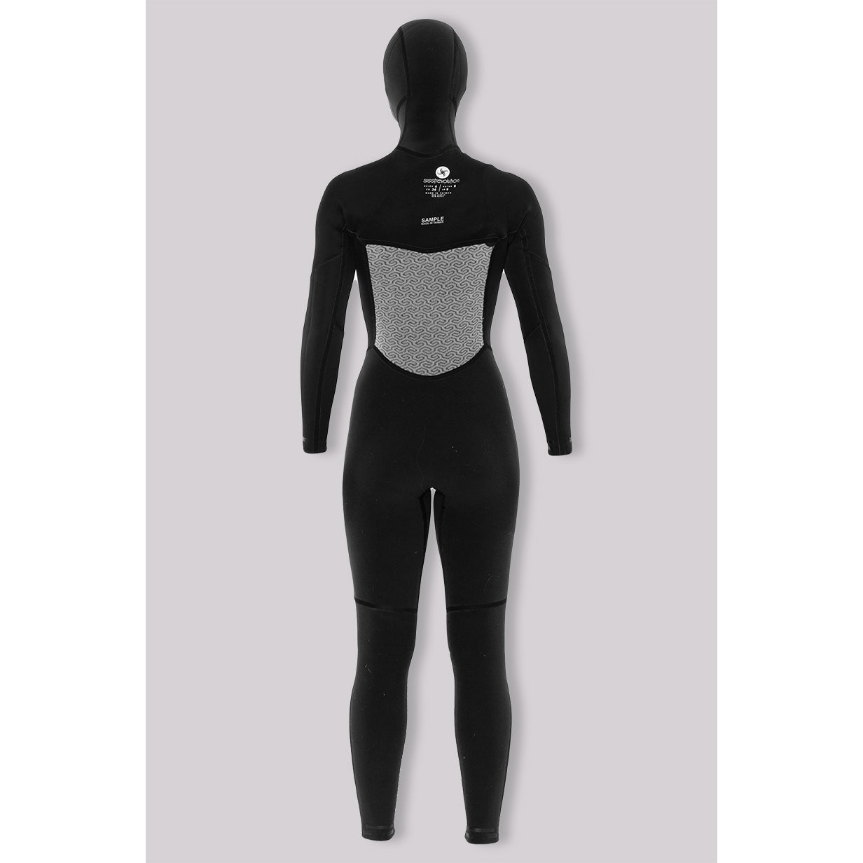5/4mm SisstrEvolution 7 Seas Hood Chest Zip full - BLH black heather