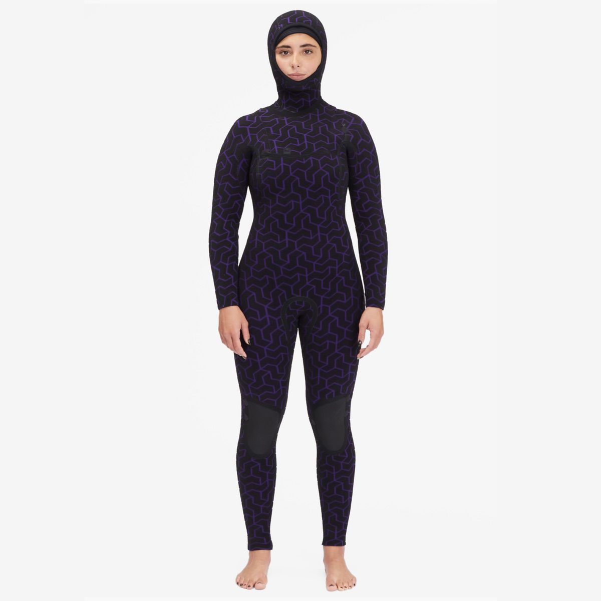5/4 Women's Billabong Furnace Chest Zip Hooded Wetsuit