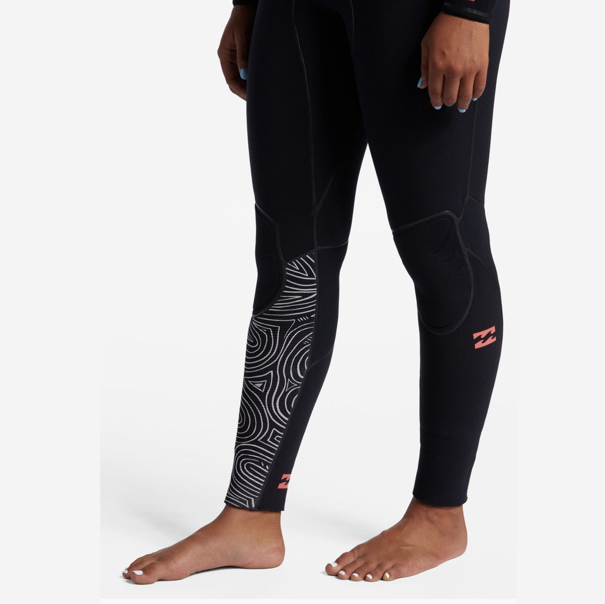 5/4 Women's Billabong Furnace Chest Zip Hooded Wetsuit