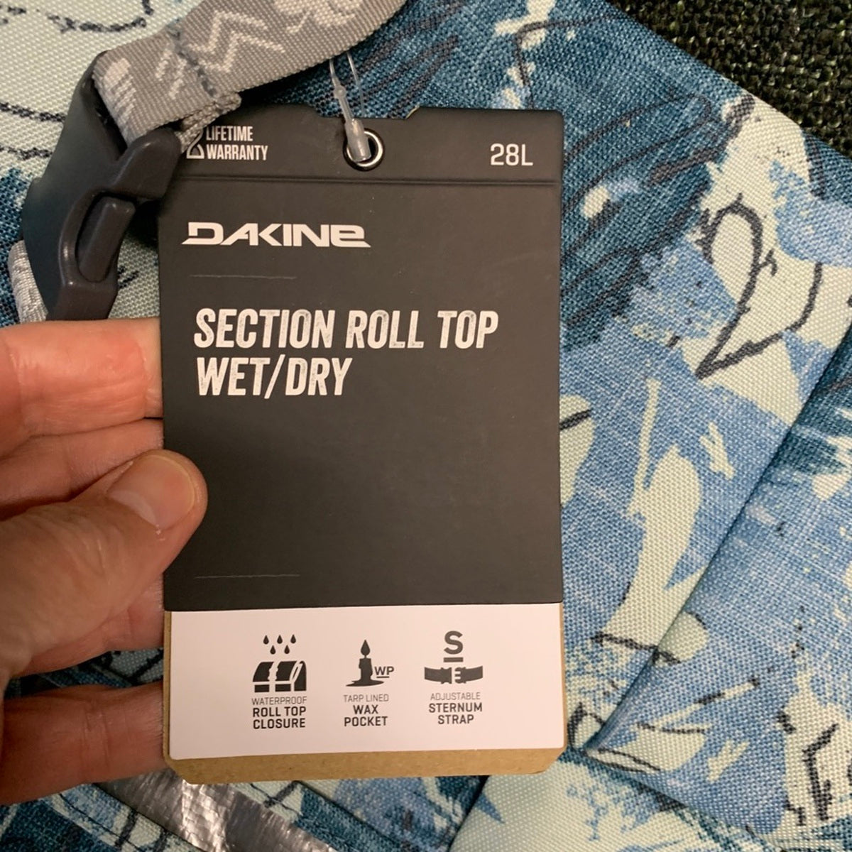 Travel Luggage - Dakine Section Roll Top Backpack Wet/Dry 28L - WASHEDPALM