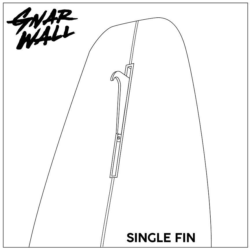 Board racks/hooks - SHEPPS/GNARWALL surfboard hooks - Single Fin Hook