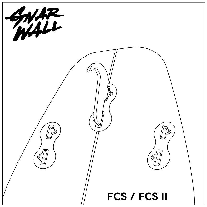 Board racks/hooks - SHEPPS/GNARWALL surfboard hooks - FCS (1ST GEN.)