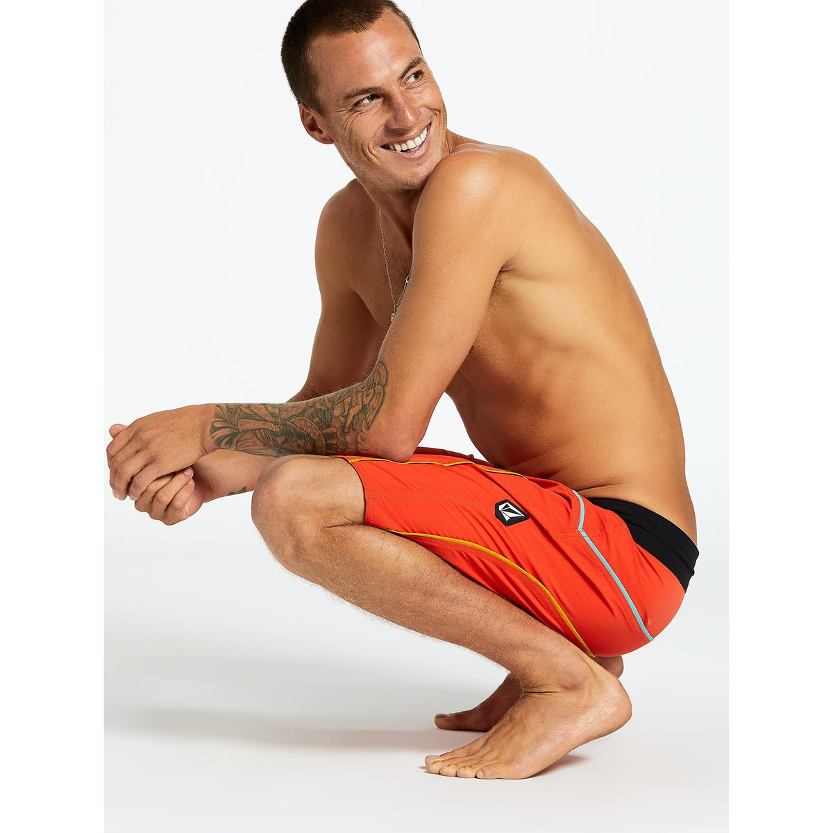 Boardshorts - Volcom Rainbow Bridge Stoneys Trunks - Pepper Red