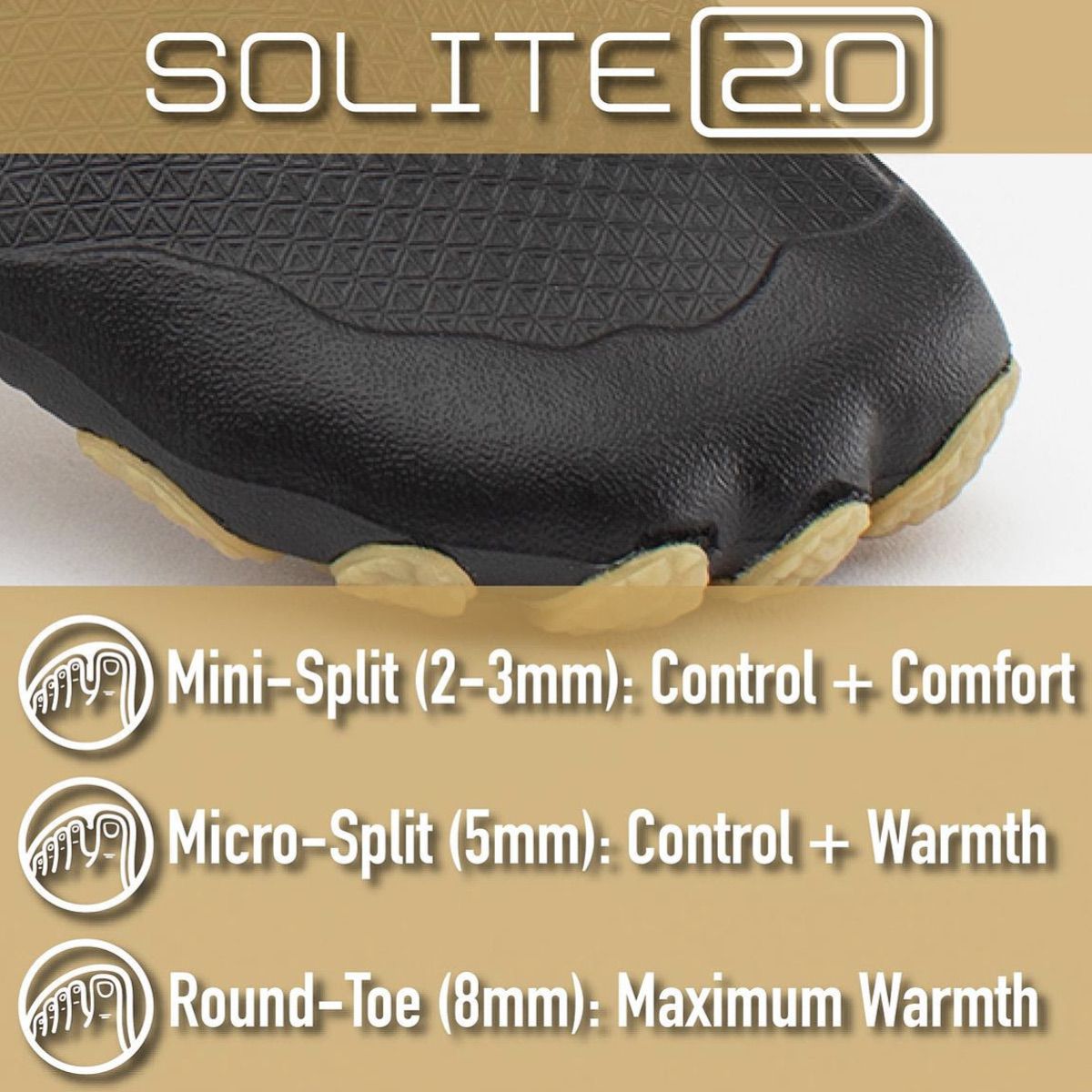 Booties 8mm SOLITE Custom FIRE 2.0 (Black/Red) - Includes 1mm Neoprene Heat Booster Socks