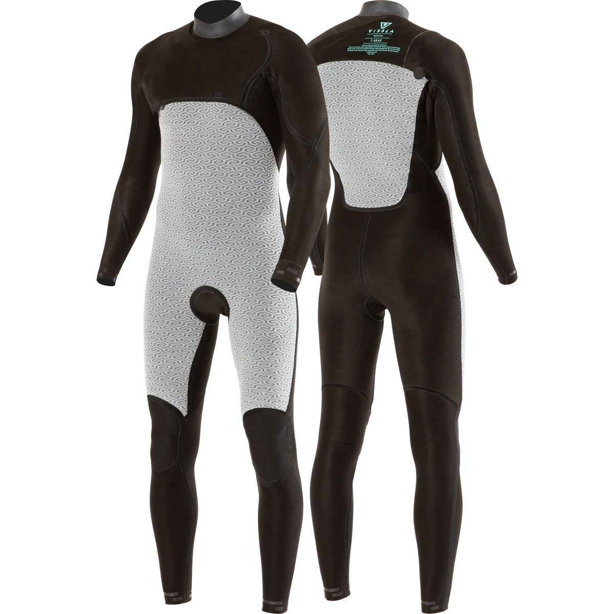 4/3 Youth Vissla 7 Seas Boys Raditude Chest Zip - Gun Metal