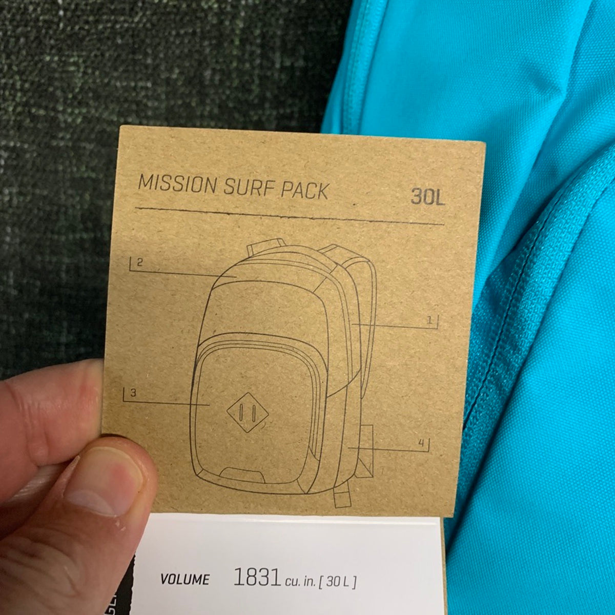 Travel Luggage - Dakine Mission Surf backpack 30L - AI Aqua