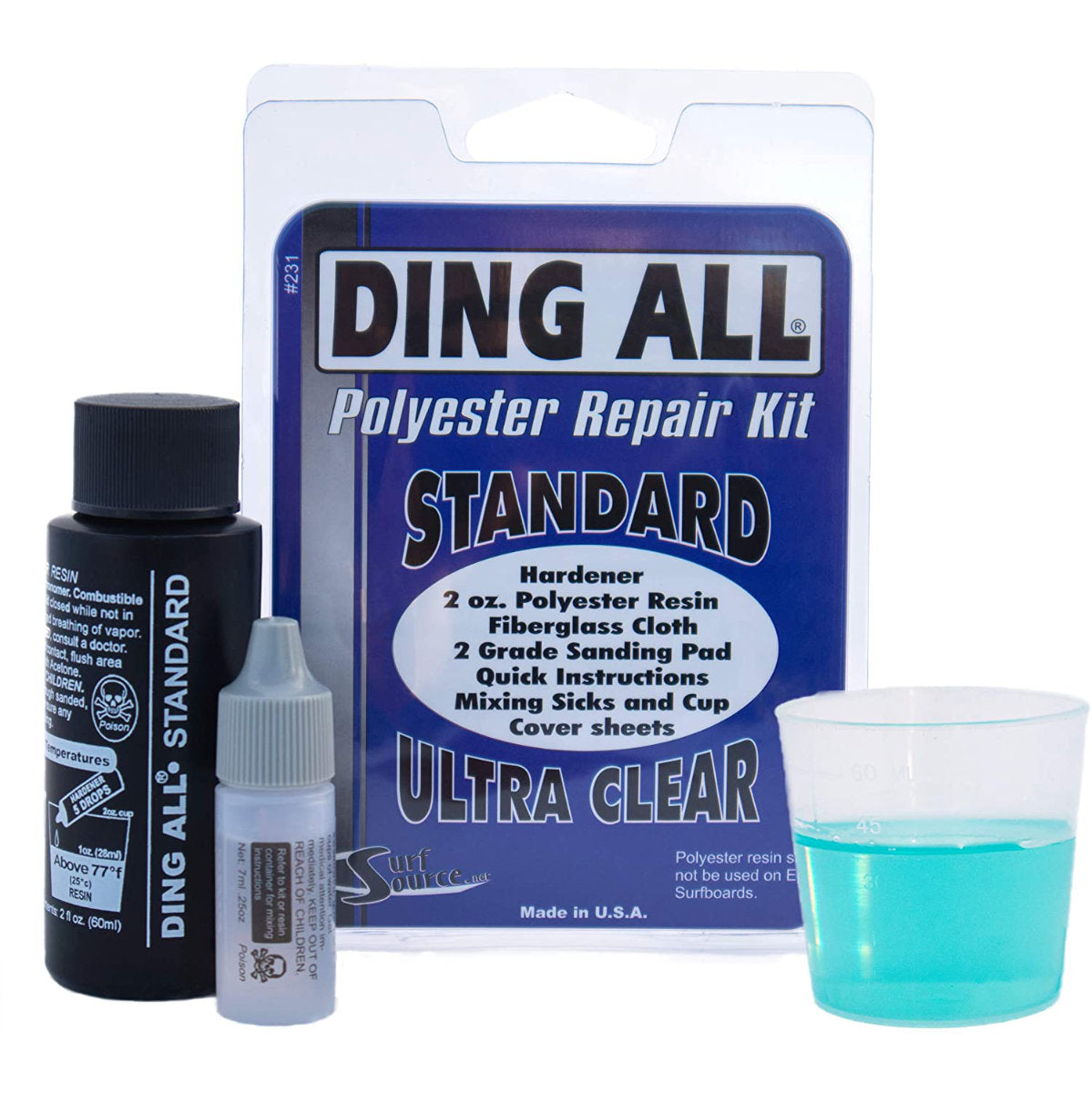 Ding Repair - Ding All Standard (polyester) Repair Kit