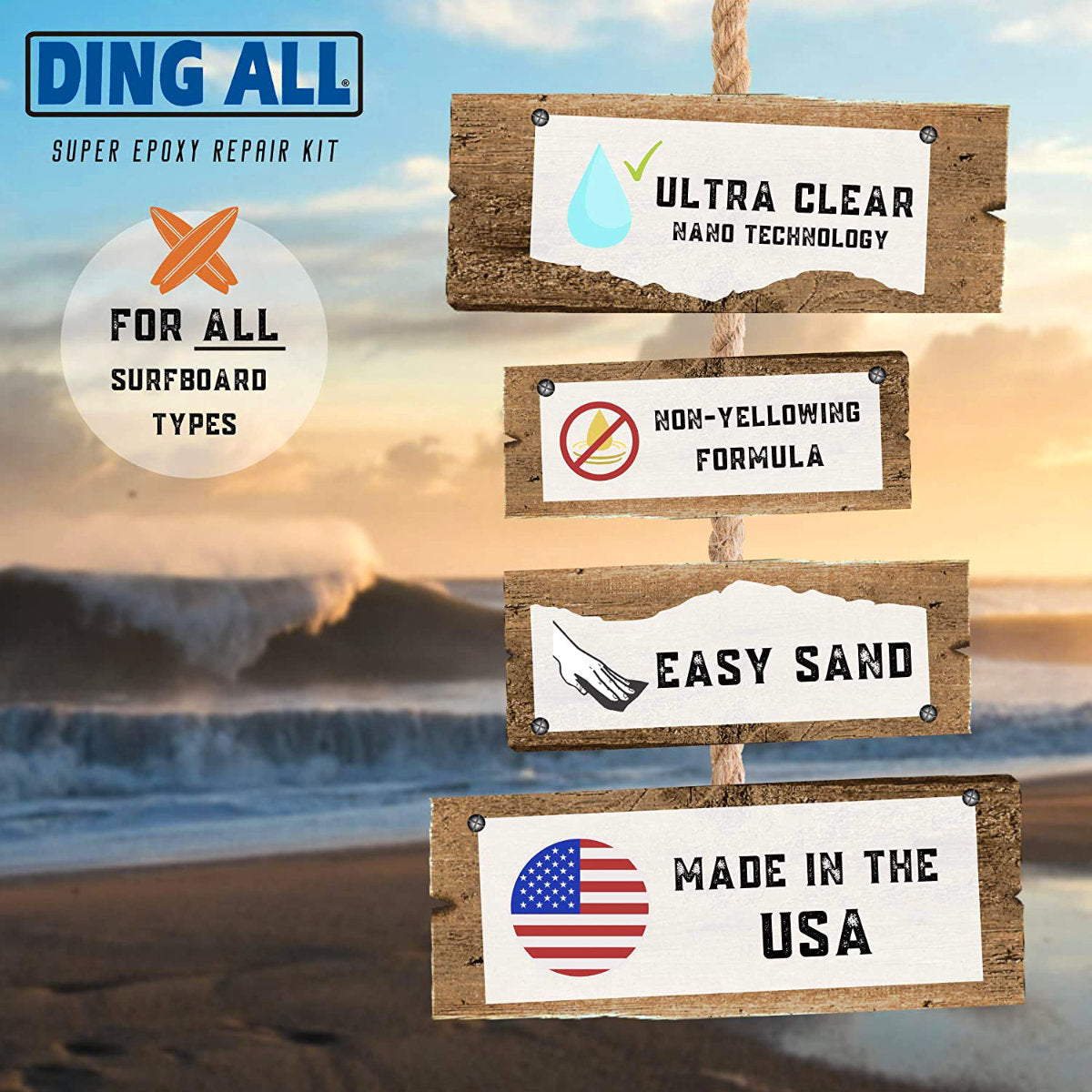 Ding All Super Epoxy Repair kit