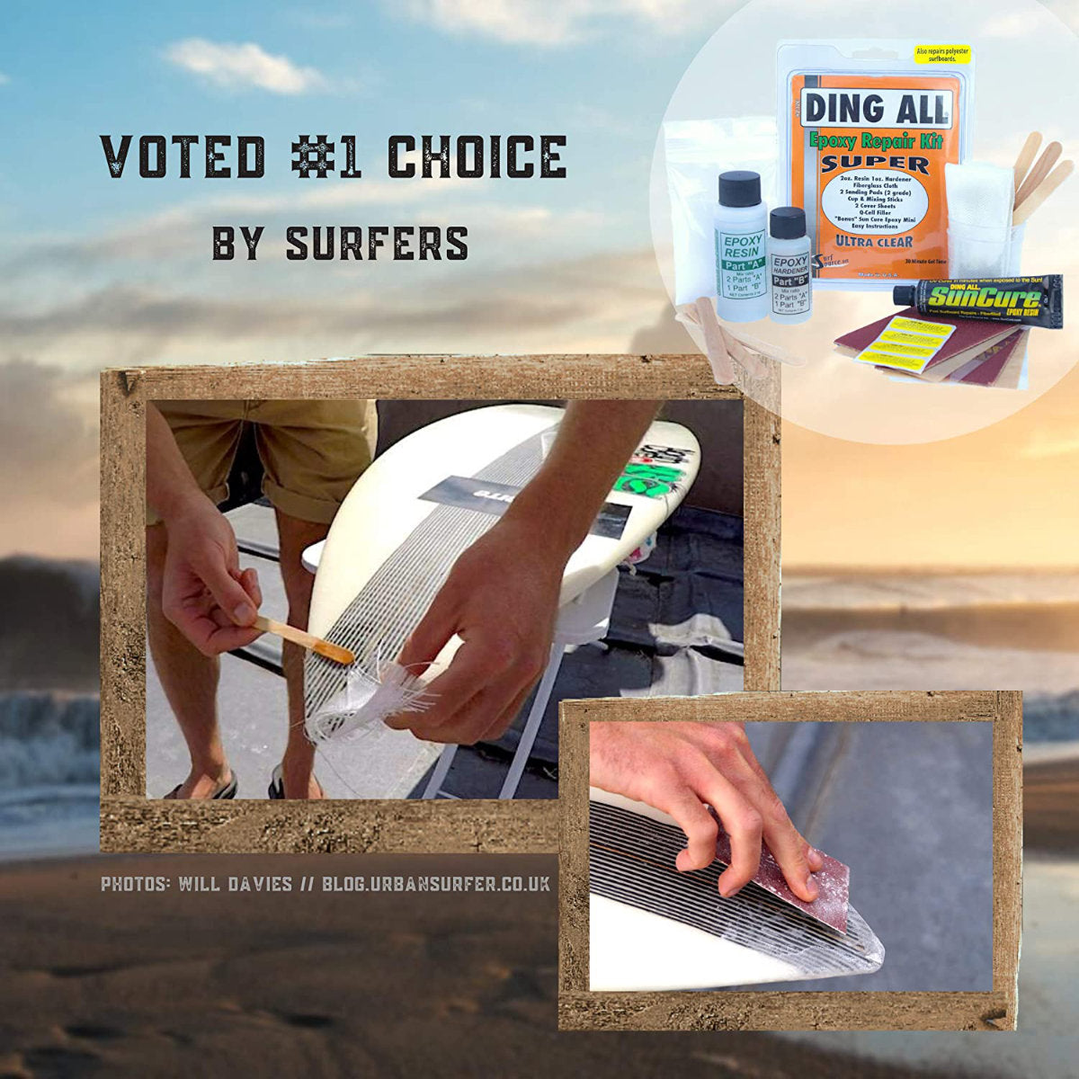Ding All Super Epoxy Repair kit