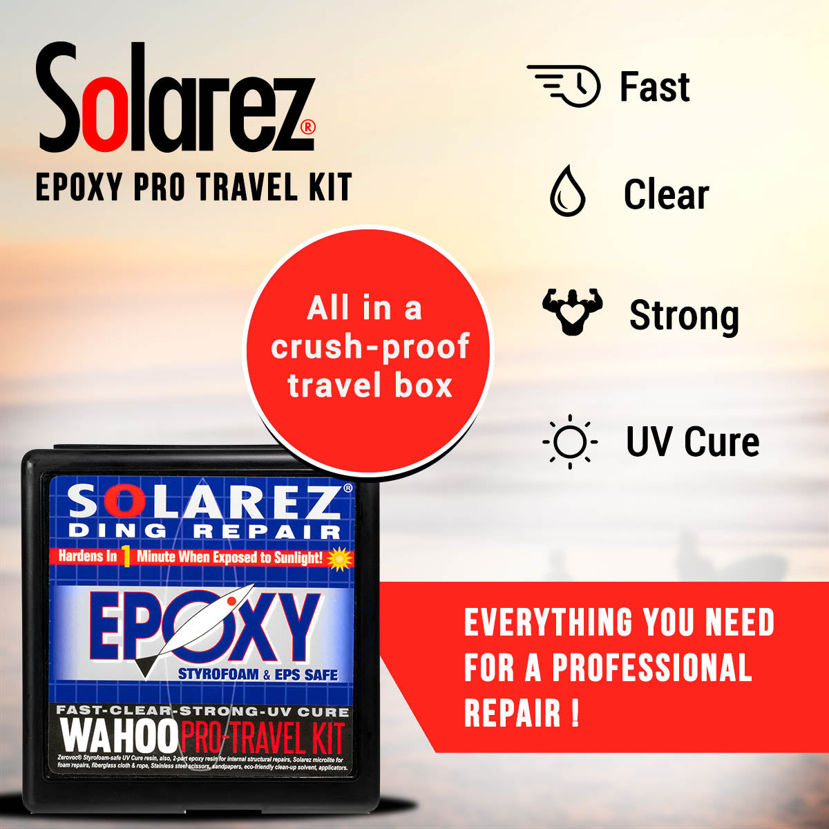 Ding Repair - Solarez Epoxy Pro Travel Kit