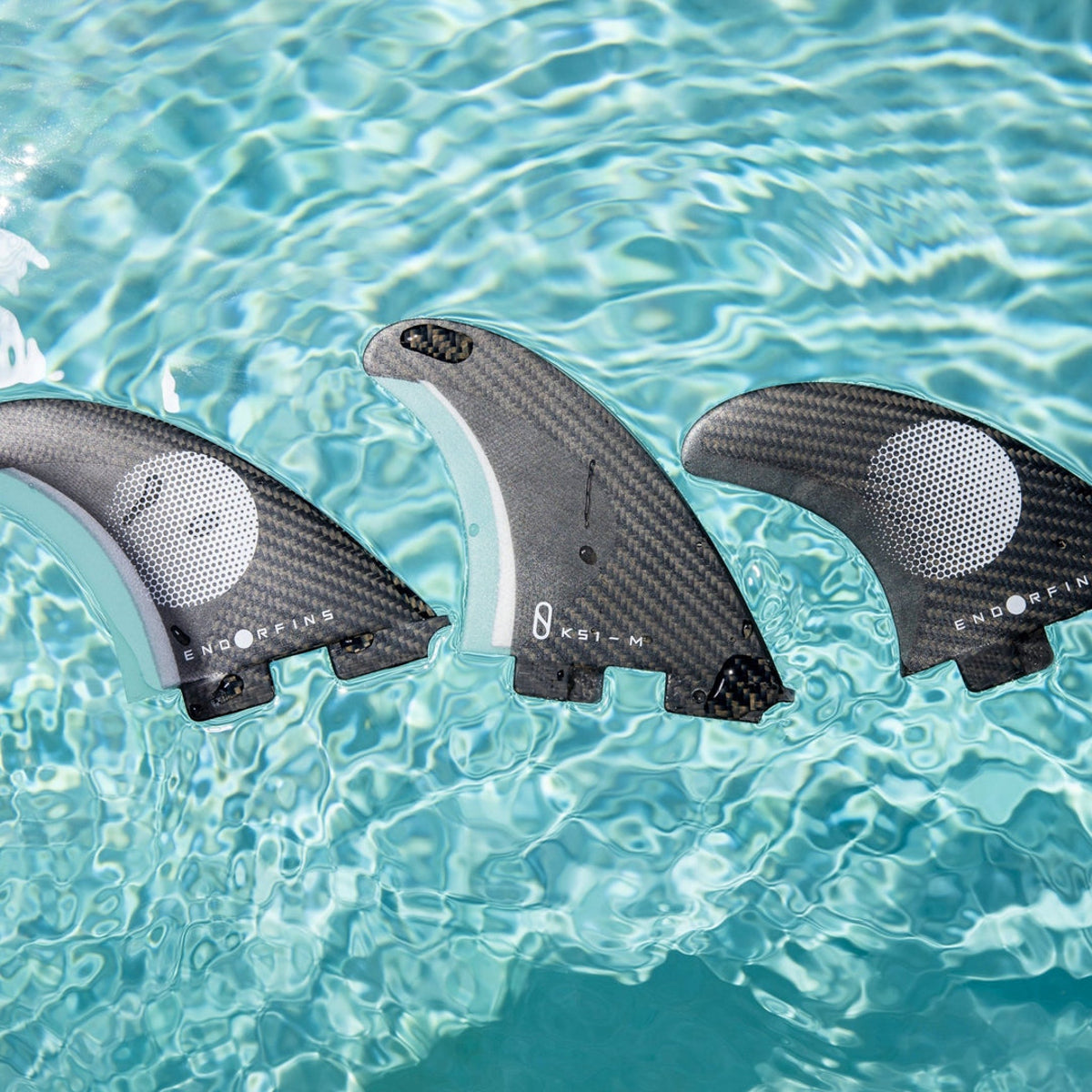 ENDORFINS 5 FIN - Slater KS1 5 Fin Large 2 Tab - Black/Black (SCREWS INTO FCS 2 FIN BOX)