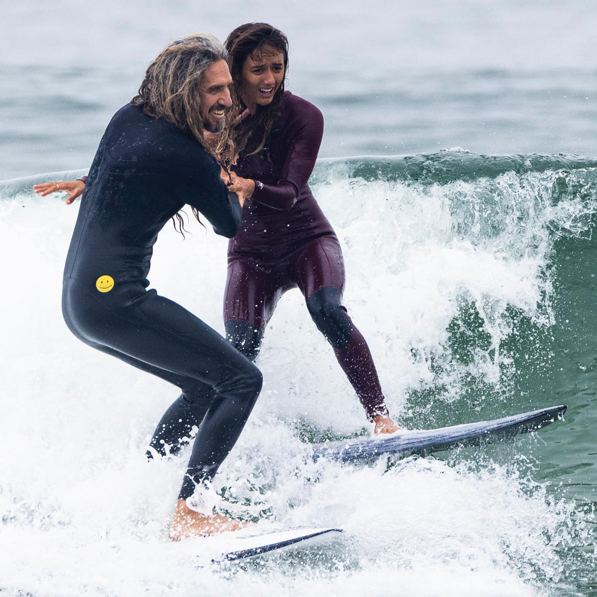 ENDORFINS QUAD - Machado Seaside Quad Fin - Single Tab - Bamboo/Black - single tab  (SCREWS INTO FUTURES FIN BOX)