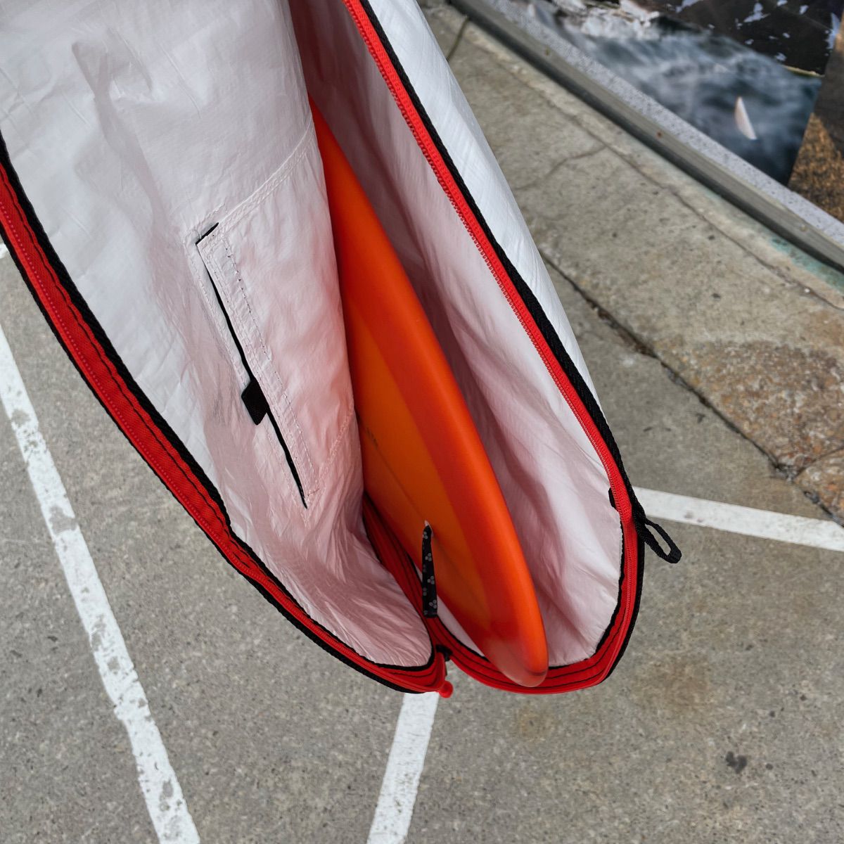 FCS board bag - Classic Hybrid/Funboard Bags Steel - Blue White
