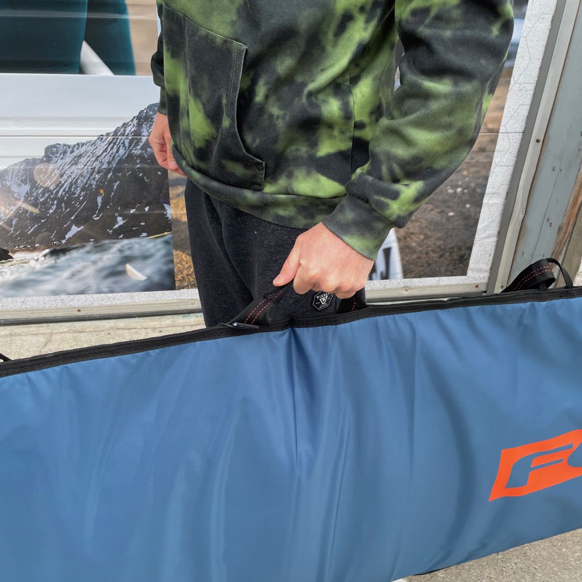 FCS board bag - Classic Hybrid/Funboard Bags Steel - Blue White