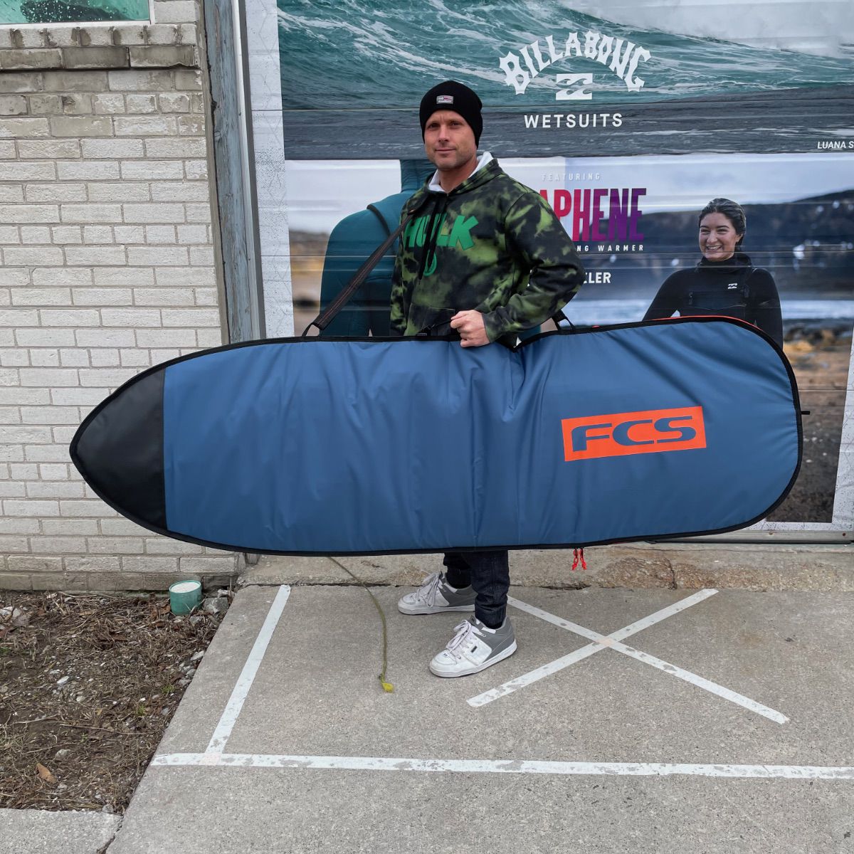 FCS board bag - Classic Hybrid/Funboard Bags Steel - Blue White