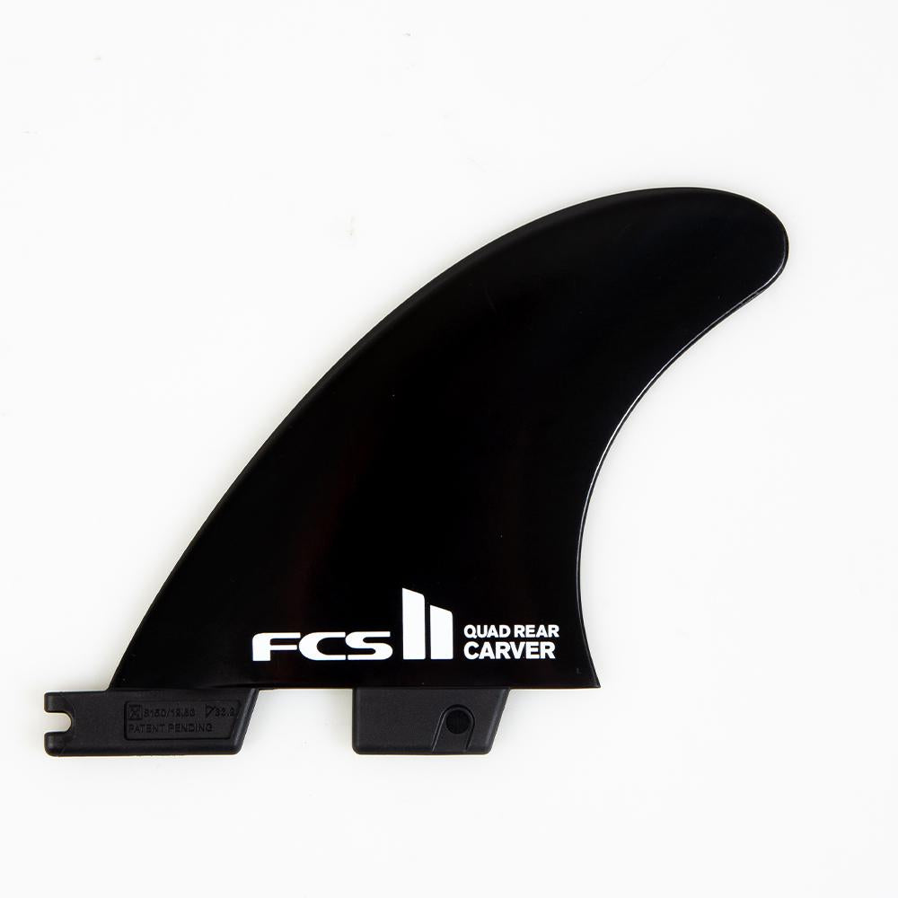 
                  
                    FCS II QUAD REAR Carver Glass Flex Fin Set Black Small
                  
                