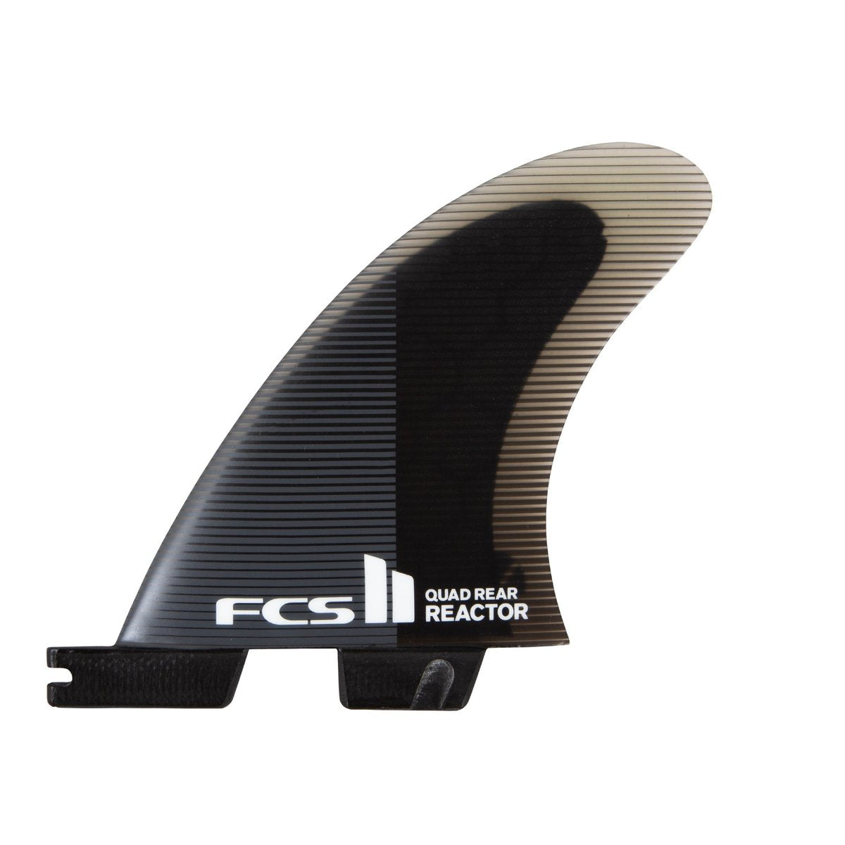 FCS II QUAD REARS Reactor PC Medium Charcoal/Black Fins