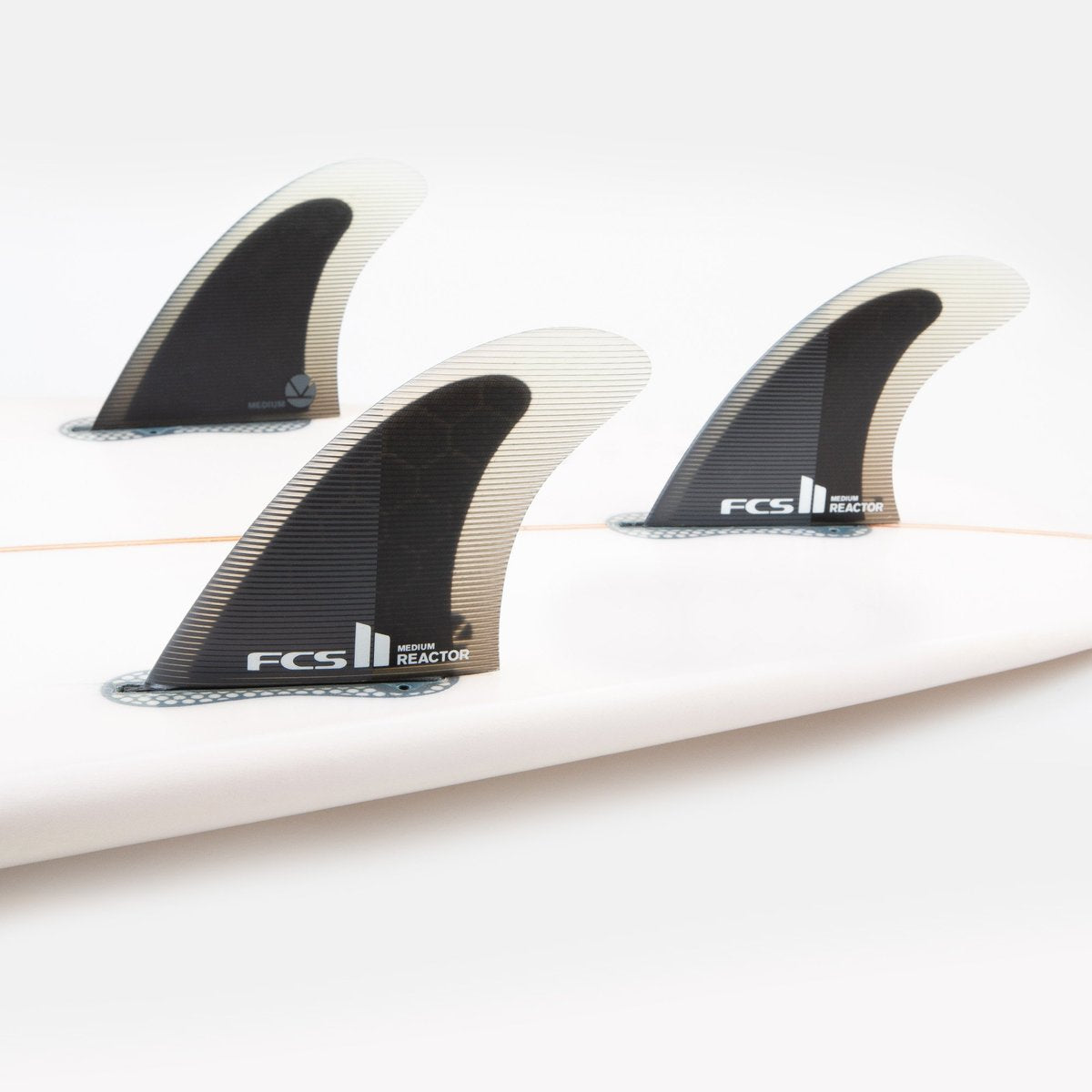 FCS II THRUSTER - Reactor PC Large Charcoal/Black Tri Fins