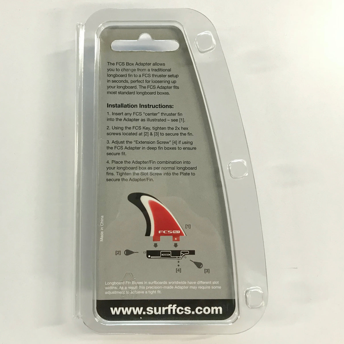 FCS Longboard Box Adapter