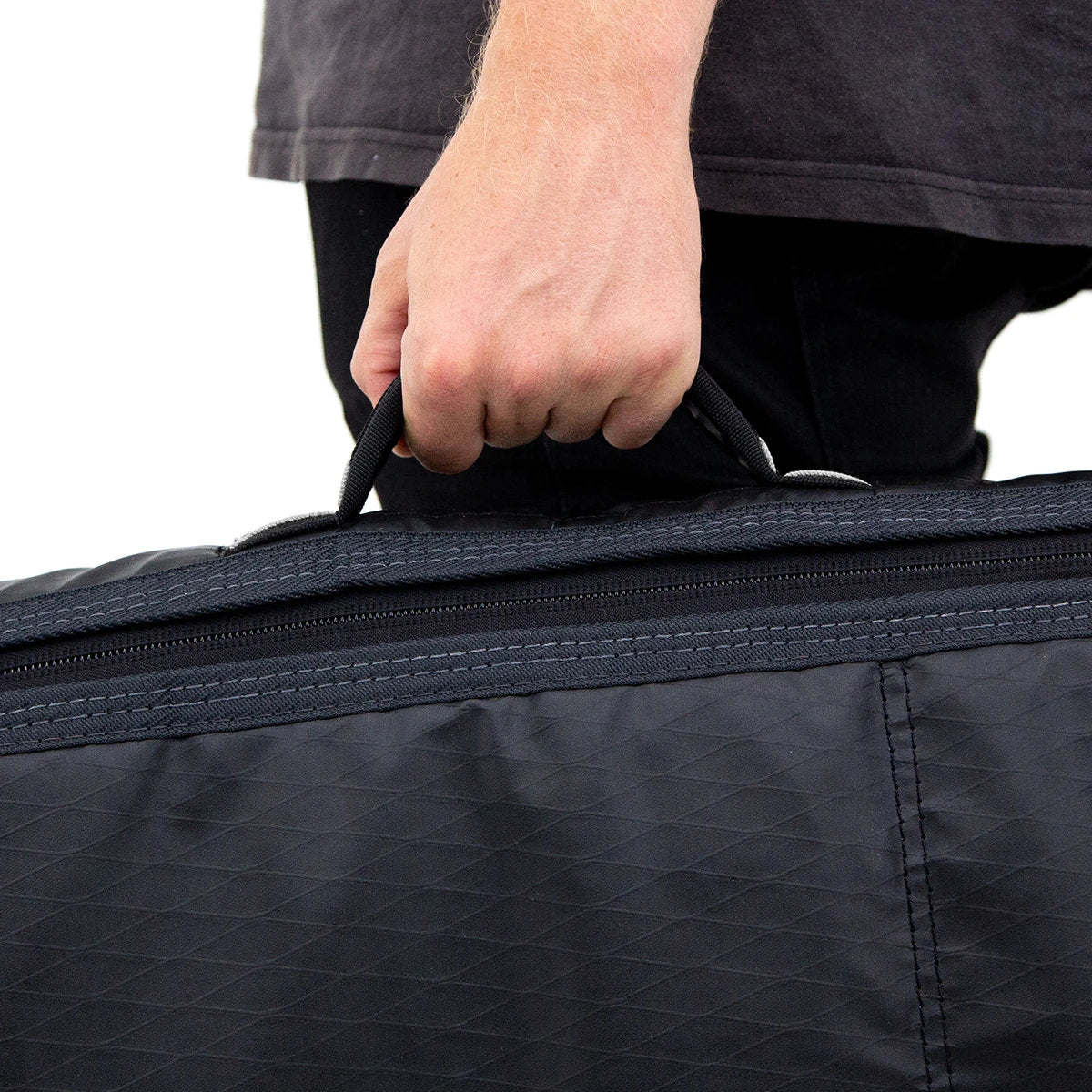 FCS board bag - Travel 1 Hybrid/Funboard Bags Black-Grey