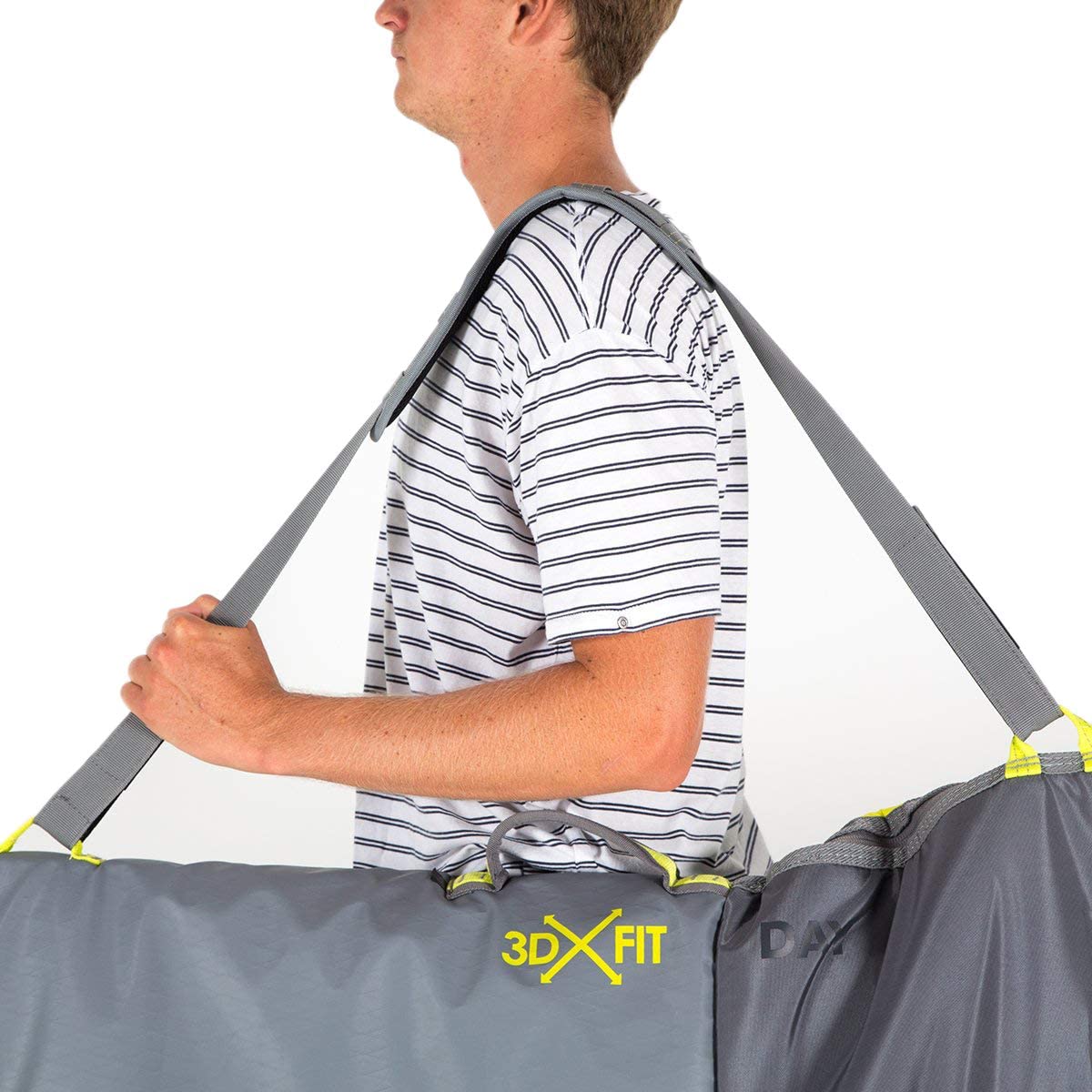 FCS board bag - 3DxFit Longboard Day Bag Cool Grey